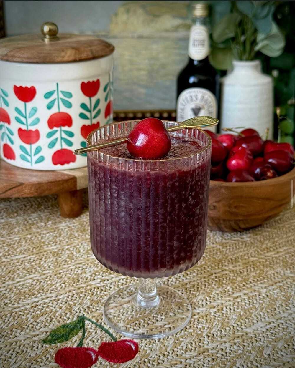 Frozen Cherry Espresso Martini